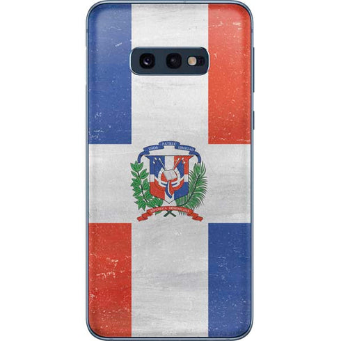 Dominican Republic Flag Distressed Galaxy S10e Skin