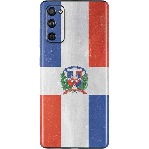 Dominican Republic Flag Distressed Galaxy S20 Fan Edition Skin