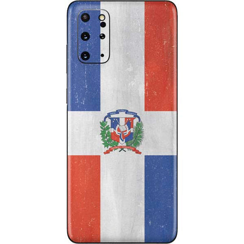 Dominican Republic Flag Distressed Galaxy S20 Plus Skin