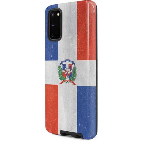 Dominican Republic Flag Distressed Galaxy S20 Pro Case