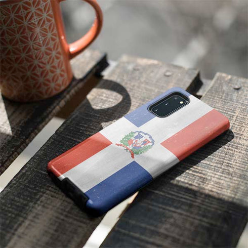 Dominican Republic Flag Distressed Galaxy S20 Pro Case