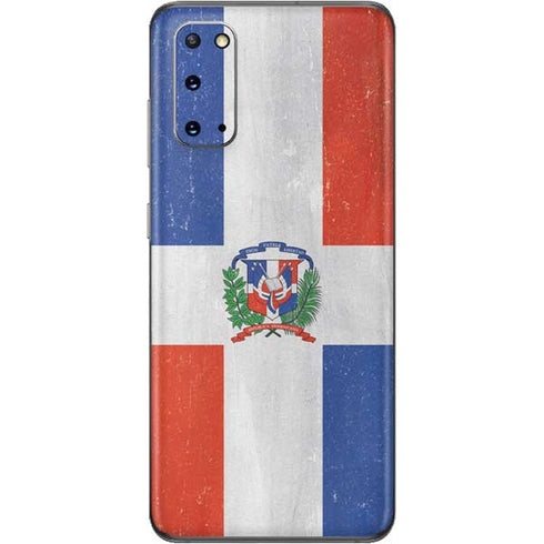 Dominican Republic Flag Distressed Galaxy S20 Skin