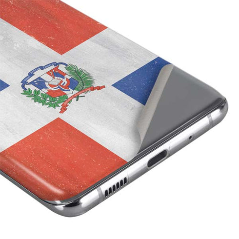 Dominican Republic Flag Distressed Galaxy S20 Ultra 5G Skin
