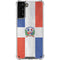 Dominican Republic Flag Distressed Galaxy S21 Plus 5G Clear Case