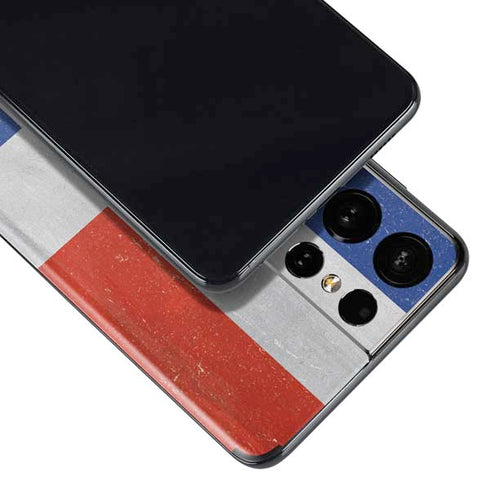 Dominican Republic Flag Distressed Galaxy S21 Ultra 5G Skin