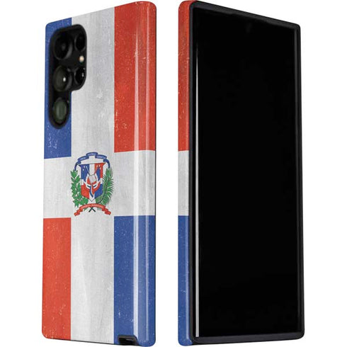 Dominican Republic Flag Distressed Galaxy S22 Ultra Pro Case