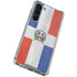 Dominican Republic Flag Distressed Galaxy S23 Plus Clear Case