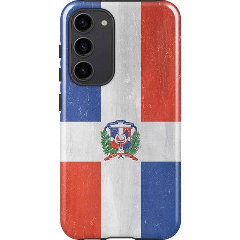 Dominican Republic Flag Distressed Galaxy S23 Plus Pro Case