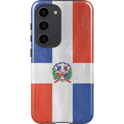Dominican Republic Flag Distressed Galaxy S23 Pro Case