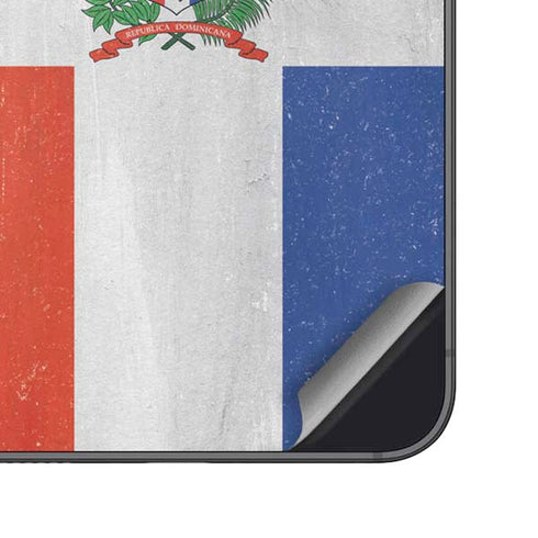 Dominican Republic Flag Distressed Galaxy S23 Skin