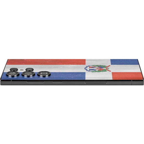 Dominican Republic Flag Distressed Galaxy S23 Ultra Skin
