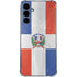 Dominican Republic Flag Distressed Galaxy S24 Clear Case