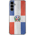 Dominican Republic Flag Distressed Galaxy S24 Plus Clear Case