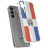 Dominican Republic Flag Distressed Galaxy S24 Plus Clear Case