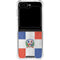 Dominican Republic Flag Distressed Galaxy Z Flip5 5G Clear Case