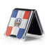 Dominican Republic Flag Distressed Galaxy Z Flip5 5G Clear Case