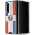 Dominican Republic Flag Distressed Galaxy Z Fold4 5G Clear Case