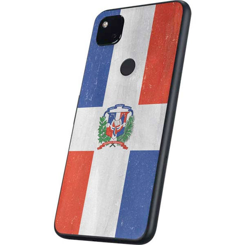 Dominican Republic Flag Distressed Google Pixel 4a Skin