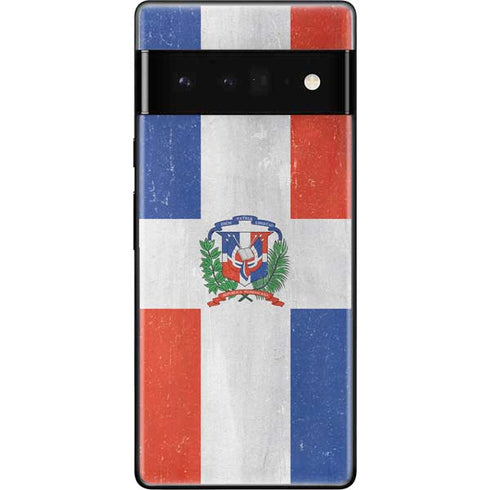 Dominican Republic Flag Distressed Google Pixel 6 Pro Skin