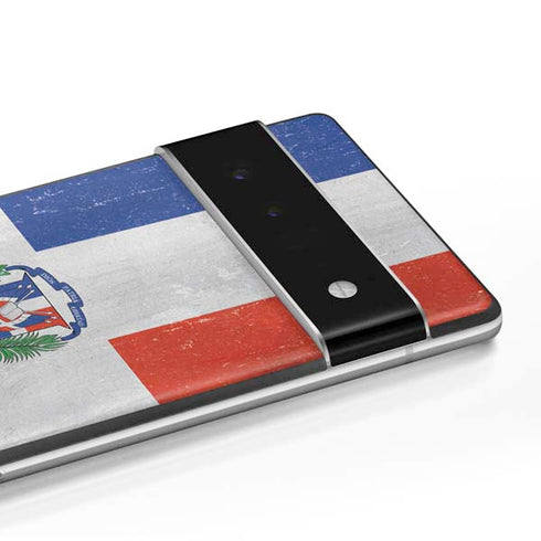 Dominican Republic Flag Distressed Google Pixel 6 Skin