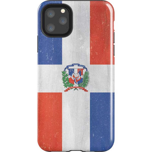 Dominican Republic Flag Distressed iPhone 11 Pro Max Impact Case