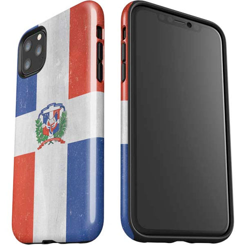 Dominican Republic Flag Distressed iPhone 11 Pro Max Impact Case
