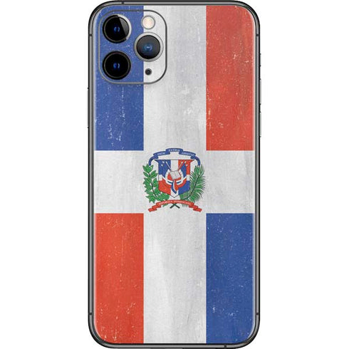 Dominican Republic Flag Distressed iPhone 11 Pro Skin