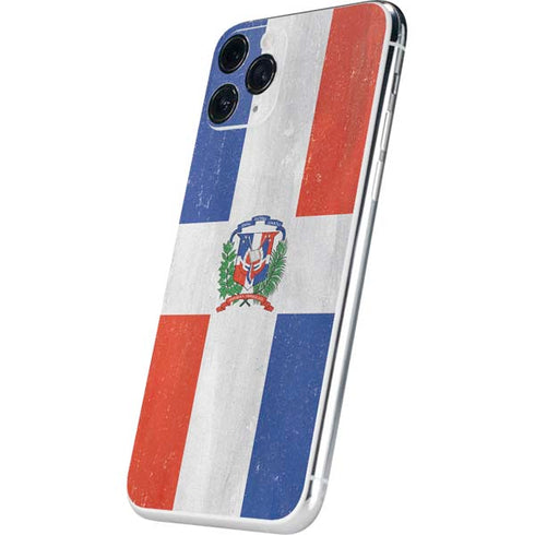 Dominican Republic Flag Distressed iPhone 11 Pro Skin