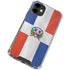 Dominican Republic Flag Distressed iPhone 12 Clear Case