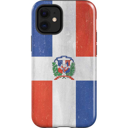Dominican Republic Flag Distressed iPhone 12 Mini Impact Case