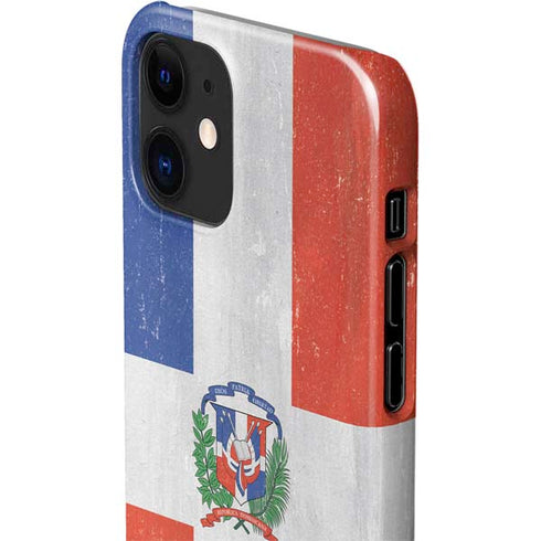 Dominican Republic Flag Distressed iPhone 12 Mini Lite Case