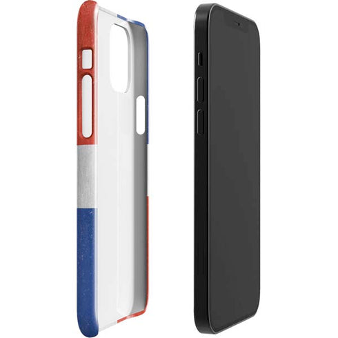 Dominican Republic Flag Distressed iPhone 12 Mini Lite Case