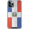 Dominican Republic Flag Distressed iPhone 12 Pro Clear Case