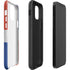 Dominican Republic Flag Distressed iPhone 12 Pro Impact Case