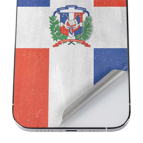 Dominican Republic Flag Distressed iPhone 12 Pro Max Skin