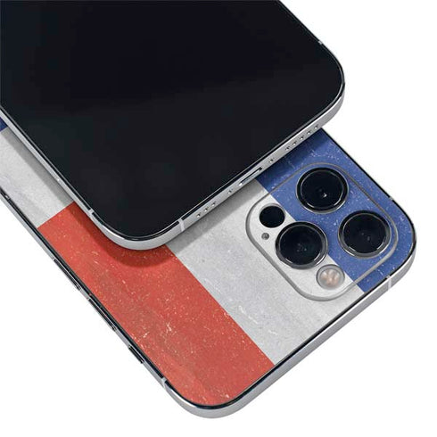 Dominican Republic Flag Distressed iPhone 12 Pro Max Skin