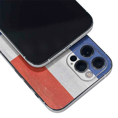 Dominican Republic Flag Distressed iPhone 12 Pro Skin