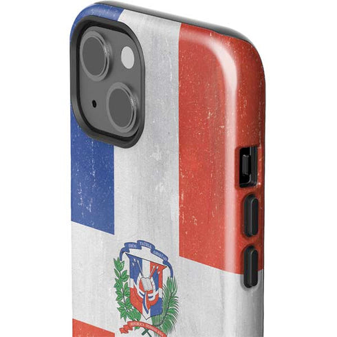 Dominican Republic Flag Distressed iPhone 13 Impact Case