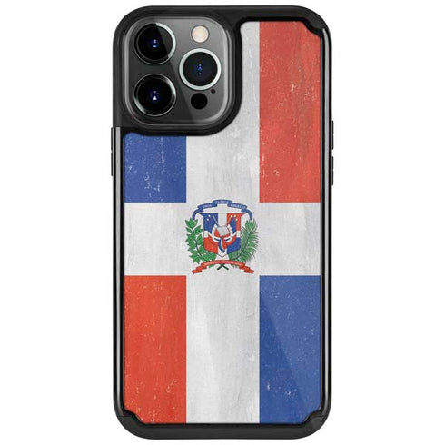 Dominican Republic Flag Distressed iPhone 13 Pro Cargo Case
