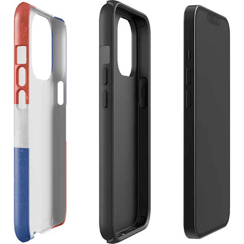 Dominican Republic Flag Distressed iPhone 13 Pro Impact Case