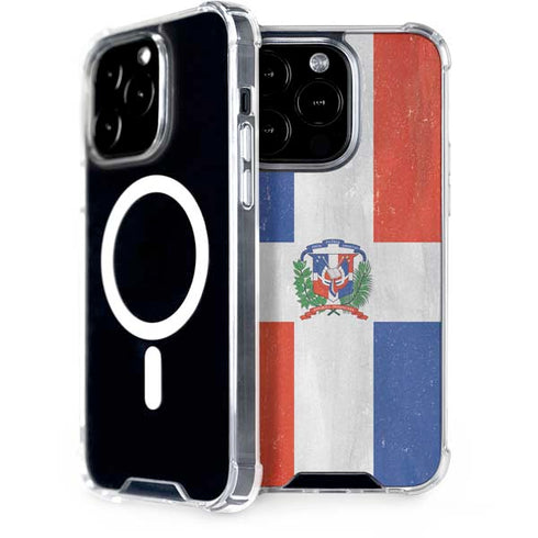 Dominican Republic Flag Distressed iPhone 13 Pro MagSafe Case