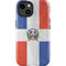 Dominican Republic Flag Distressed iPhone 15 Plus Impact Case