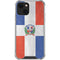 Dominican Republic Flag Distressed iPhone 14 Plus Clear Case