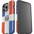 Dominican Republic Flag Distressed iPhone 14 Pro Impact Case