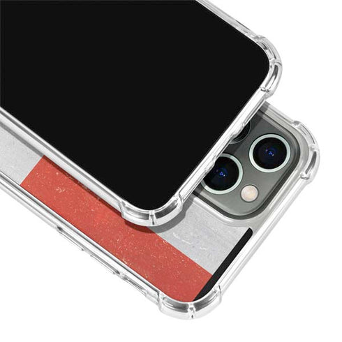 Dominican Republic Flag Distressed iPhone 14 Pro Max Clear Case