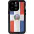 Dominican Republic Flag Distressed iPhone 14 Pro Waterproof Case