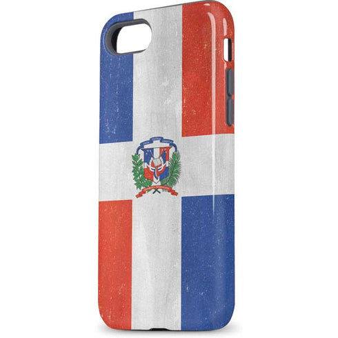 Dominican Republic Flag Distressed iPhone 8 Pro Case