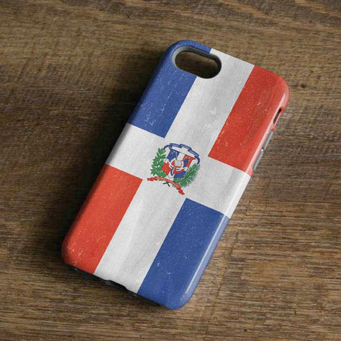Dominican Republic Flag Distressed iPhone 8 Pro Case