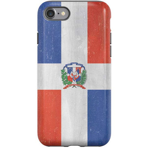Dominican Republic Flag Distressed iPhone SE (2nd & 3rd Gen) Pro Case
