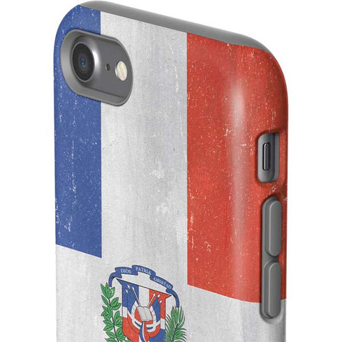Dominican Republic Flag Distressed iPhone SE (2nd & 3rd Gen) Pro Case